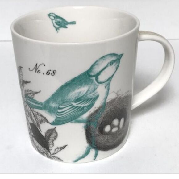 Paula Scaletta paperproduce design bone china mug with Bird with nest print - Picture 2 of 10